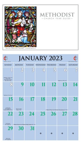 2023 Methodist Calendar Ashby Publishing